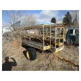 Metal Pull Behind Cart, Metal Piping, Ladder, Metal Pull Behind Cart, Metal Piping, Ladder,