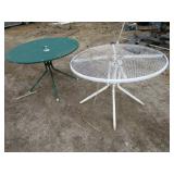 2) Circular Tables, Camper Shell 2) Circular Tables, Camper Shell
