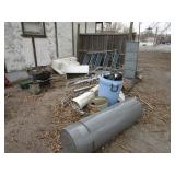 Plastic Piping, Sink, Filing Cabinet, Heater, Plastic Piping, Sink, Filing Cabinet, Heater,