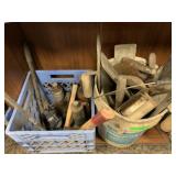 Variety Trowels, Bucket, Jack Stands, Hammer Variety Trowels, Bucket, Jack Stands, Hammer