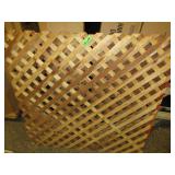 3) Pieces Wood Lattice 3) Pieces Wood Lattice