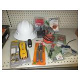 Hard Hat, Orbital Sander, Soperry Breaker Finder,