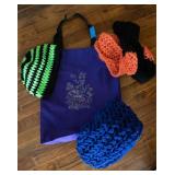 Homemade Items From Germany, Puple Embroidered