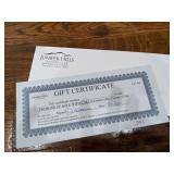 Juniper Hills Country Club Gift Certificate