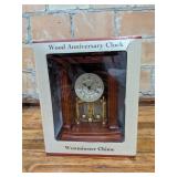 Wood Anniversary Clock Westminster Chime