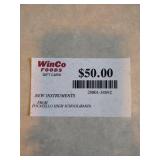 $50 Winco Foods Gift Card