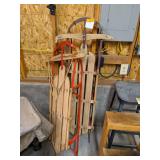 2) Metal Runner Sleds 2) Metal Runner Sleds