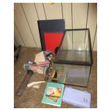 Fish Tank, 1939 Postcard Book, Sabertooth Figure Fish Tank, 1939 Postcard Book, Sabertooth Figure