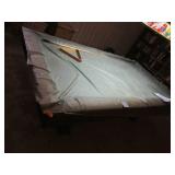 Pool Table with Triangle, 7 Sticks, Pool Balls, Pool Table with Triangle, 7 Sticks, Pool Balls,