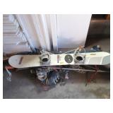 Snowboard with Bindings, Downhill Skis, Boots Snowboard with Bindings, Downhill Skis, Boots