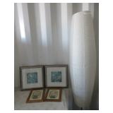 Framed Pictures, Floor Lamp