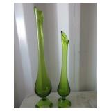 Green Vases