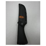 Rubberized Black Handle Hunter, 9" Overall