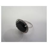 Sterling Silver / Diamond / Sapphire Ring Size 8