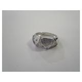 Sterling Silver / Diamond Ring Size 7