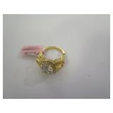 Sterling Silver / Gold / Cubic Zirconia Ring