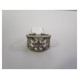 Sterling Silver / Diamond Ring Size 6