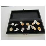 12) Signet Style Rings with Display Case