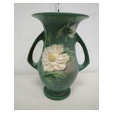 Roseville Pottery Peony Green Vase