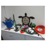 Lawn Decor, Extension Cords, Watering Can, Shears