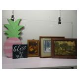 Pineapple and Blessing Saying, George Wise Art,