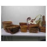 Weaved Baskets, Floral Purses, Wall Hang,