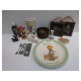 Collectible Spoons, Porcelain Figures and Plate,