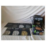 Coin Sorter and Wrappers, Empty Coin Folders