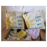 Kitchen Towels, Small Quilt, Pillows