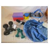 Hand Weights, Push-Up Bars, Exercise Ball