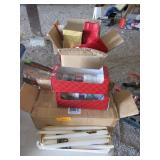 White Taper Candles, Christmas and Halloween Decor