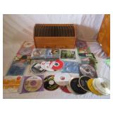 CDs, Country Music, Games, Wood Storage Rack