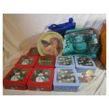 Cookie Tins, Tray, Insulated Bag, Angel Figurine