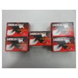 5) American Eagle .22 LR 38 GR Copper-Plated HP