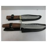 2) Knives With Sheaths