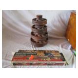 Texas Nutcracker, Wood Lazy Susan Spice Rack