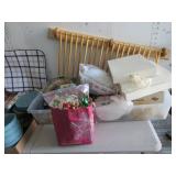 Crafts Lot: Stuffing, Bows, DIY Jewelry Boxes,
