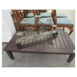 Coffee Table, Wire Candle Holder