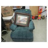 Rocker Recliner, Framed Picture