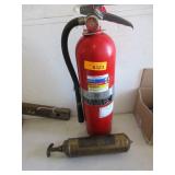 Newer Fire Extinguisher and Pyrene Extinguisher