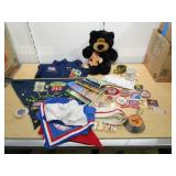 Boy Scout Shirt, Patches, Books, Pins, Bear