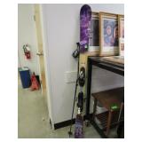 Pair Of Skiis And Ski Poles