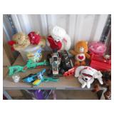 Toy Guns, Playdough, Stuffed Animals, Mail Boxes