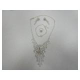 Ladies Necklace, Earrings, Bracelet And Ring Set