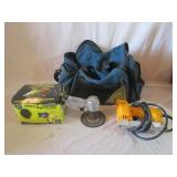 Electric Staple Gun, Air Sander, Drill Brush Kit,