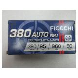 Fiocchi 380 Auto 95 GR FMJ