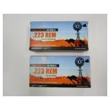 2) Boxes Australian Outback .223 REM Cartridges