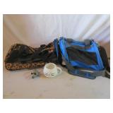 2) Cat Carriers, Coffee Cup, Toy