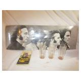 Beatles Poster, Book and Glasses