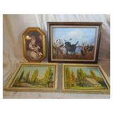 Framed Paintings and Print